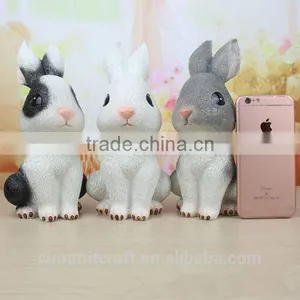 Novelty Resin Rabbit Bunny Piggy Banks Money Saving Box thumbnail-4