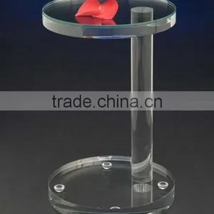 New Design Clear Acrylic Round Dining Table With Acrylic Rods thumbnail-1