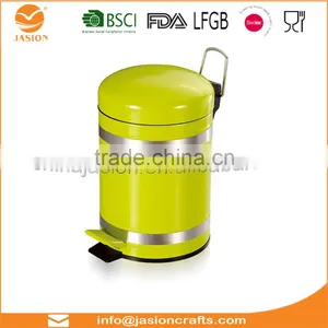 3 Litre Pedal Trash Bin White Foot Pedal Bin With Lid For Easy Opening Closing Dustbin thumbnail-5