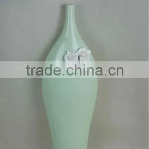 Ceramic Handmade Flower Vase With Crystals From Swarovski thumbnail-1