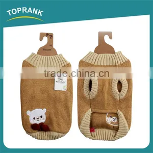 Wholesale Bear Pattern Winter Small Easy Knit Dog Sweater Pattern Free thumbnail-3