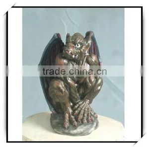 11.5 Inches Resin Animal Sculpture Bronze Monster Indoor Decor thumbnail-1