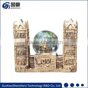 Polyresin Travel Souvenir Twin Towers Snowglobes thumbnail-2