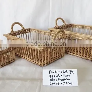 High Quality New Storage Woven Wicker Craft Baskets thumbnail-3