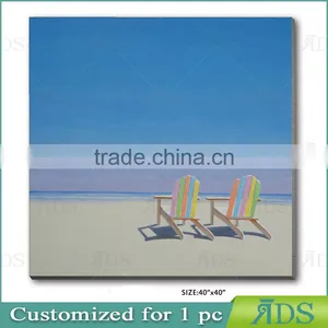 Handmade ContermporaryBeach Oil Painting thumbnail-4