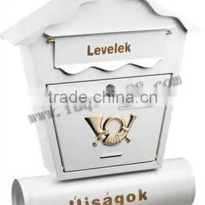 FQ-101 Cheap European Style Metal Mailbox With Newspaper Storage Holder thumbnail-1