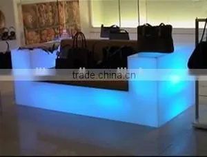 Large Size Lighting Plastic LED Home Decorative Furniture LED Sofa/chair With Double Seats thumbnail-3