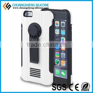 Plastic PC+Silicone Phone Protective Phone Cases With Stand Cases thumbnail-4