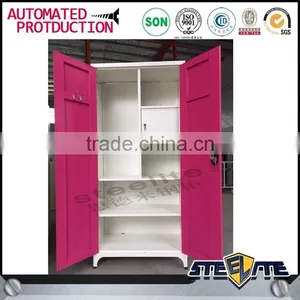 Simple Bedroom Wardrobe Designs Cheap Steel Almari thumbnail-5