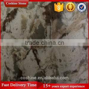Marble Style Artificial Quartz Slab for Kitchen Countertop thumbnail-3
