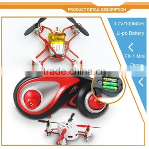 FINECO FX-1 4CH MINI RC Helicopter Quadcopter Cool Aircraft for Remote Control Drone Unmanned Aerial Vehicle vs Cheerson Cx-10 thumbnail-3