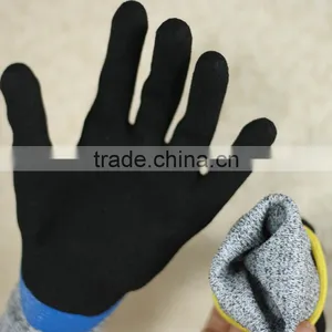 NMSAFETY Nitrile Coated Anti Slip and Cut Resistant Hand Gloves thumbnail-2