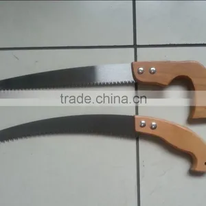 Curved Pruning Saw With Wooden Handle thumbnail-1
