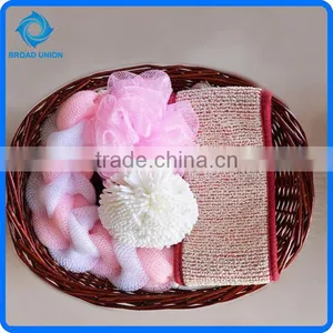 High Quality 4PC Mesh Bath Sponge Set thumbnail-1