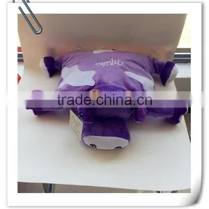 China Supplier Animal Head Cushion/plush Cow Toy Cushion/purple Cushion thumbnail-1