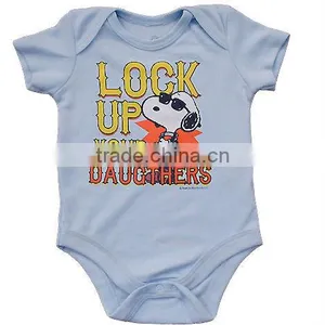 100% Cotton Short Sleeve Baby Rompers /cute Printing Baby Rompers thumbnail-1