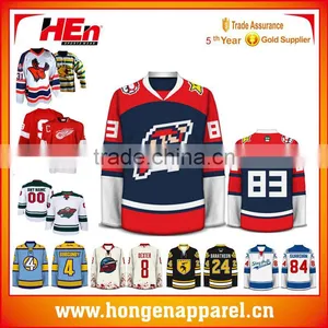Top Quality Uniform Custom Funny Hockey Jersey thumbnail-2