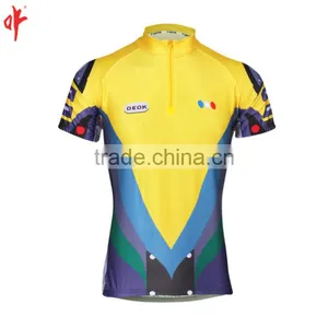 China Custom Coolmax 1/4 Zip Cycling Jersey thumbnail-2