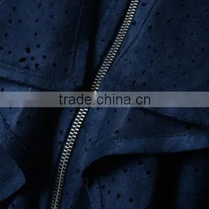 New Design Laser Print Front Ruffle Elegant Ladies Jacket thumbnail-4