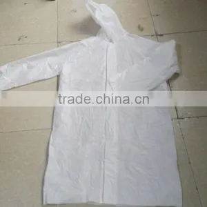 Adult Peva White Rain Jacket thumbnail-3
