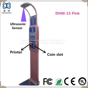 DHM-15 Coin Operated Height and Weight Scale With Printer and Ulltrasound Height Sensor thumbnail-4