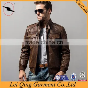 Winter Warm Coat Men Fashion Leather Motorcycle Jacket Men's Genuine Leather Jackets thumbnail-1
