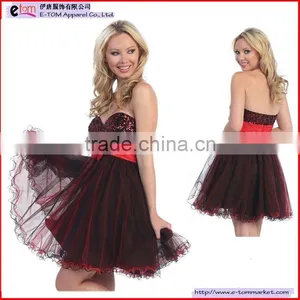 A-line Strapless Cocktail Dress With Sequins TT5022 thumbnail-1