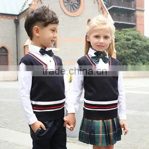 Custom Nice Latest Design Preschool Academy School Uniform for Kids Wholesale thumbnail-1