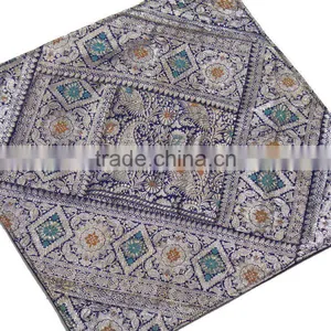 Beautiful Handmade Zari Pillowcases Indian Vintage Fabric Decorative Covers thumbnail-3