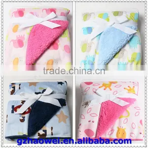 Soft Fleeces Thickened Printed Baby Blanket thumbnail-3