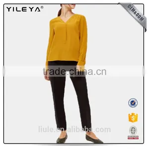 Latesed Women Chiffon Blouse Sexy Collar Blouse thumbnail-2