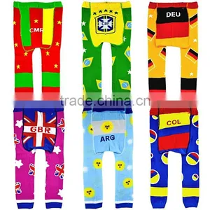 Hot Sale Girls And Boys PP Pants Cooton With World Cup Pattern Knit Children Leggings For Toddle Wear Free Shipping SC40822-7 thumbnail-1