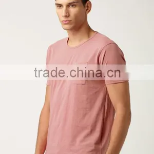 2017 Guangzhou Shandao Garment New Design 180g 100% Cotton Plain Short Sleeve O-Neck Men's T Shirt thumbnail-2