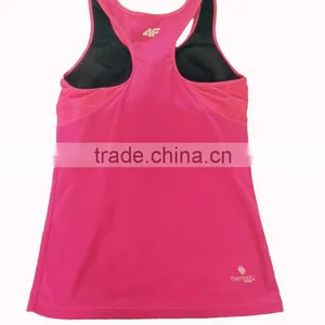 Women Pink Yoga Tank Active Wear thumbnail-1