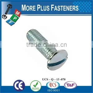 Made in Taiwan ISO 2010 Slotted Raised Countersunk Oval Head Machine Screw DIN 964 thumbnail-3