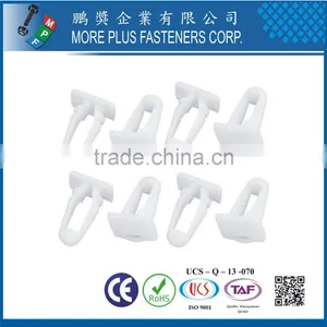 Made in Taiwan PP Nylon Easy Release Push Fit Plastic Rivet White thumbnail-6
