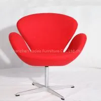 Iconic Furniture Leisure Swan Chair Premium Leather Swan Chair Replica thumbnail-1