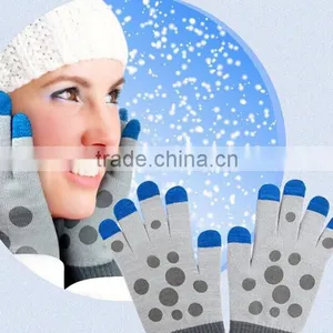 Stainless Steel Fiber Conductive Thread Touch Screen Gloves thumbnail-1