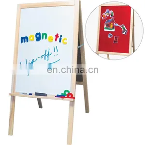 Hot Sale Kids Easel Magnetic Drawing Stand Board in Wood thumbnail-5