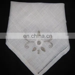 Napkins With Embroidery and Hemstitch thumbnail-1