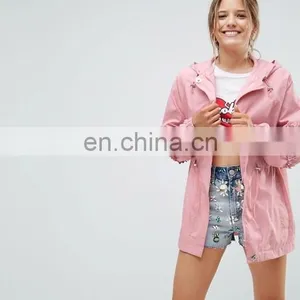 2016 New Fashion China Women Custom Long Trench Coat thumbnail-2