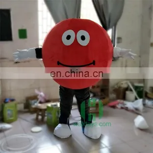 HI EN71 Funny Red Smile Mascot Costume for Adult thumbnail-3