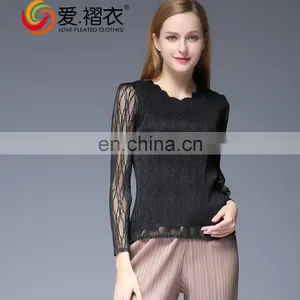 New Product Cheap Black Blouse Simple Design Factory thumbnail-2