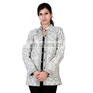 Comfortable Jacket Winter Wear Fashioned 100% Cotton for Women Manufacturer India thumbnail-1