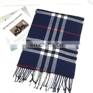 Spain Style Checked Design Fashion Brand Scarf thumbnail-1