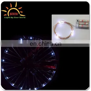 LED Tire Colorful Lights for Bikes and Cars Valve Cap/New Design Bicycle Wheel Led Flash String Lights 2M thumbnail-5