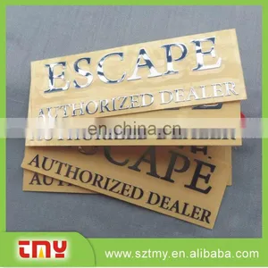 Custom Cheap Embossed Laber Sticker Adhisive Metal Laber Sticker thumbnail-2