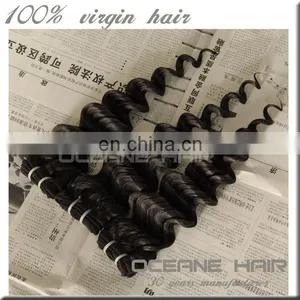 Wholesale Top Grade Peruvian Deep Wave She's Happy Hair Virgin Peruvian Hair Bundles thumbnail-1