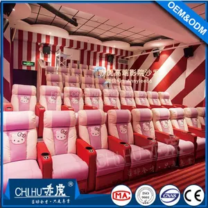 High End Public Cinema Vip Sofa,leather Power Recliner Theatre Sofa thumbnail-3