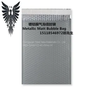 Silver Metallic Matt Bubble Bag thumbnail-3